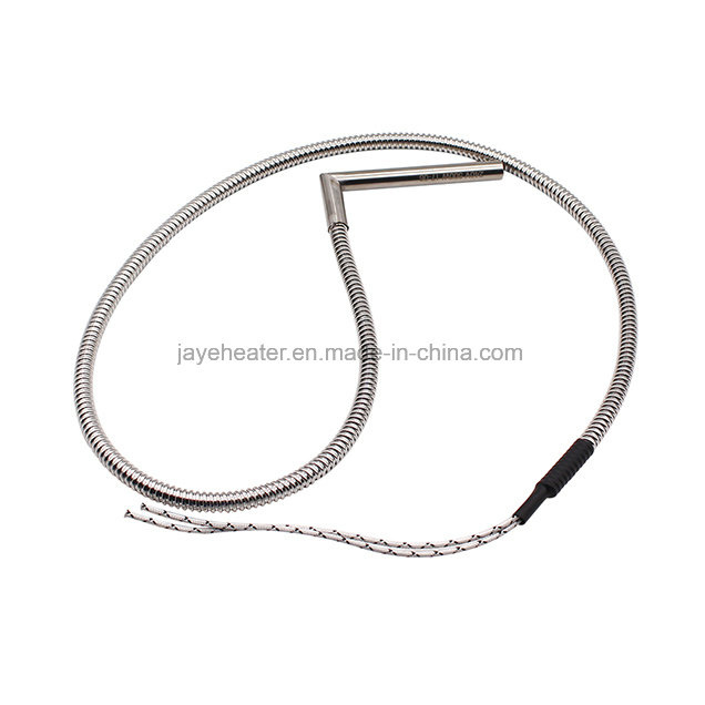 Right Angle Metal Braid Wire Cartridge Heater