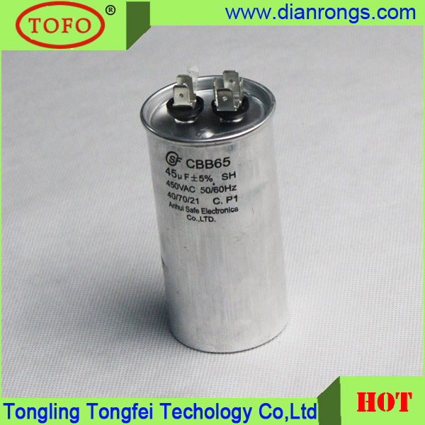 Hot Sale Air Conditioner Capacitor Cbb65 40/70/21