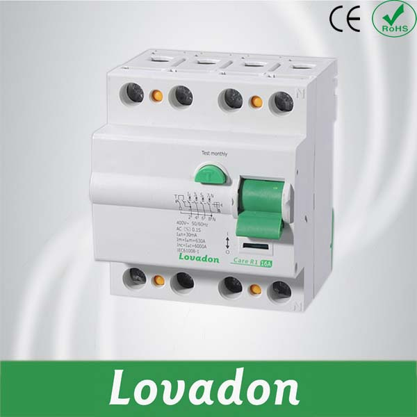R1 Series 16A 4p RCCB Residual Current Circuit Breaker