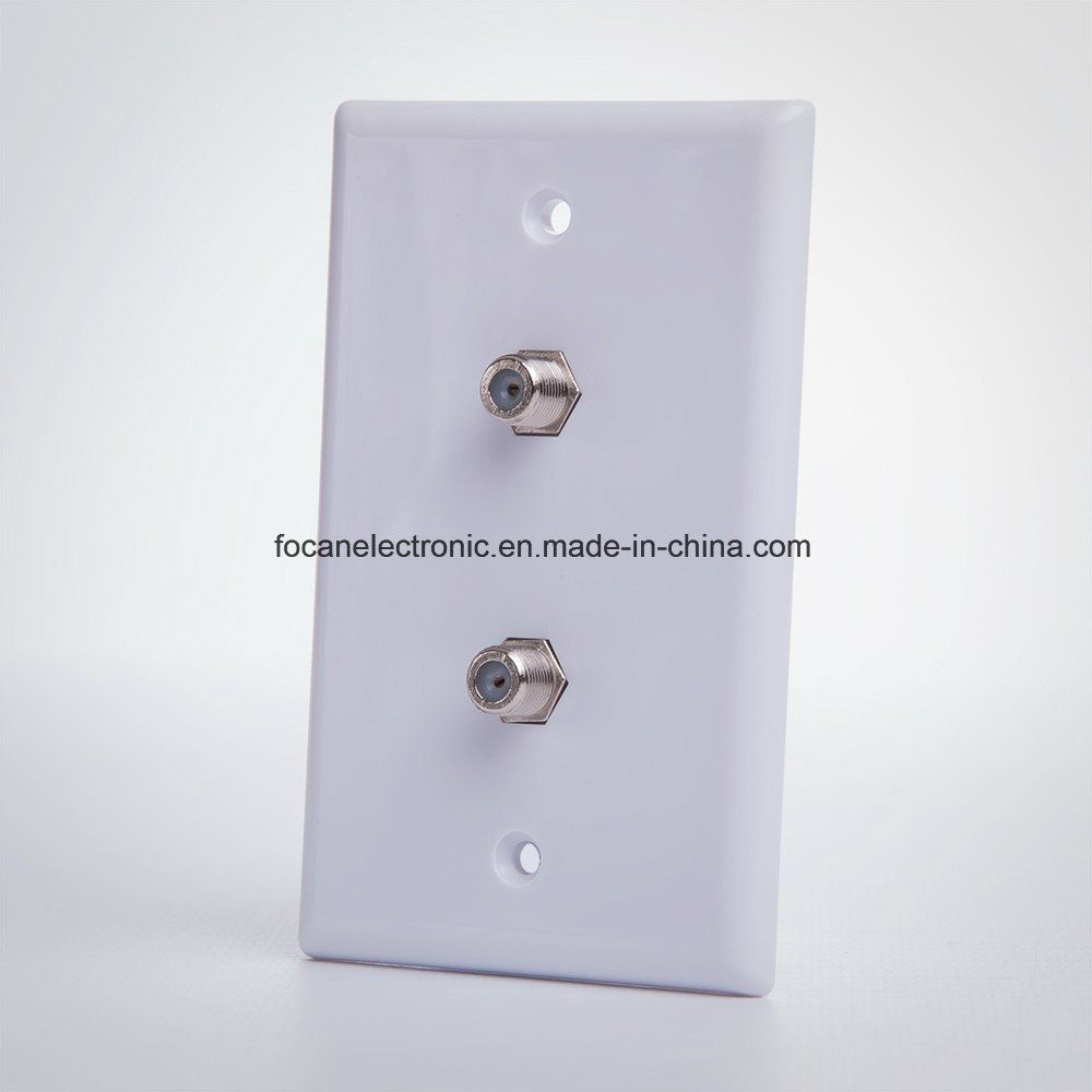 F Type TV/Cable Wall Plate