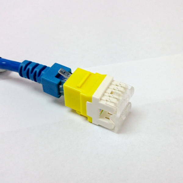 Multi-Color CAT6 RJ45 Punch-Down Keystone Jack Module Network Connector