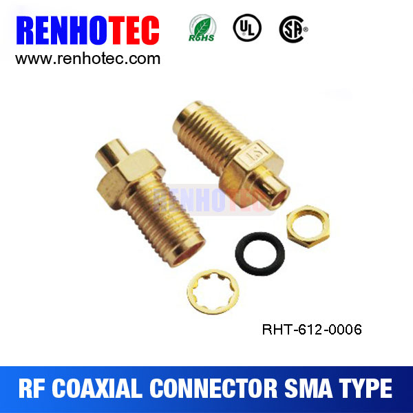 RF Connector Right Angle SMA Female Nut SMA WiFi Antenna Connector