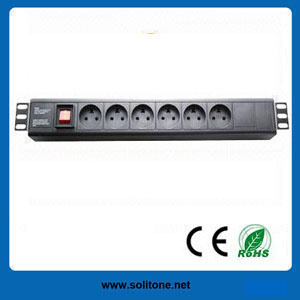 Denmark Plug Socket 6-Way PDU