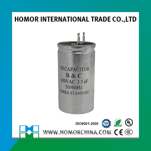 3.5UF 450V Fan Capacitor, Korea Standard