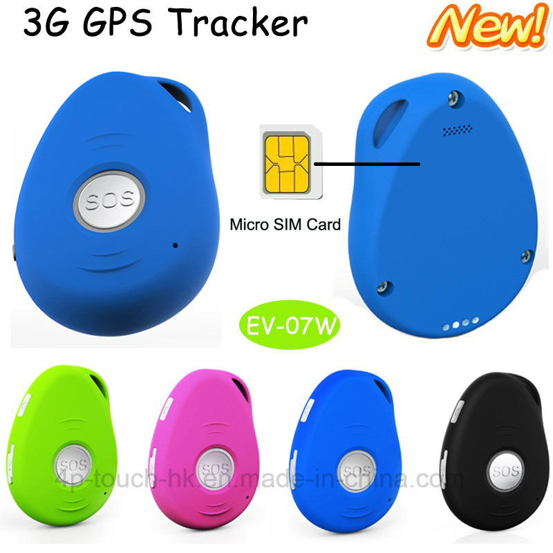 3G/WCDMA Waterproof Mini GPS Tracker with Sos& Fall Alarm EV07W