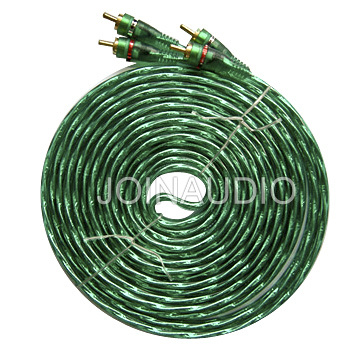 Audio Cable 2RCA to 2RCA Transparent Cable (2pH-15AL 3M)