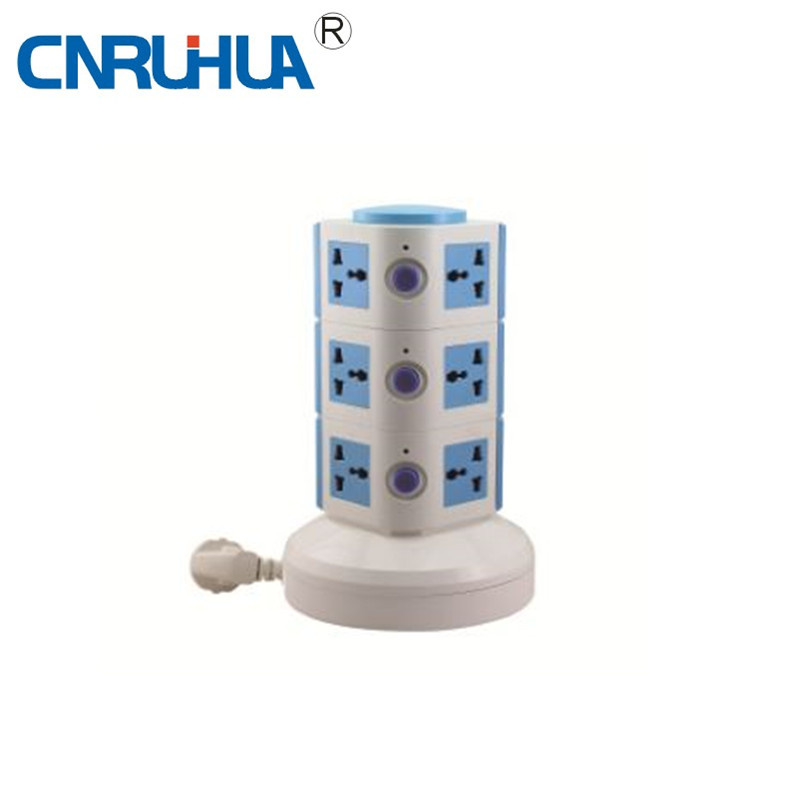New Arrivel Low Price Household Three-Layer 12-Way Vertical Floor Socket