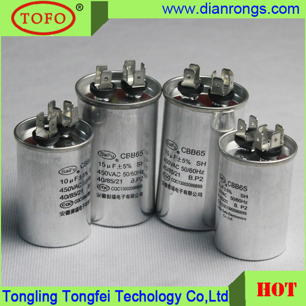 Good Quality Aluminum Cbb65 Capacitor AC Dual Capacitor