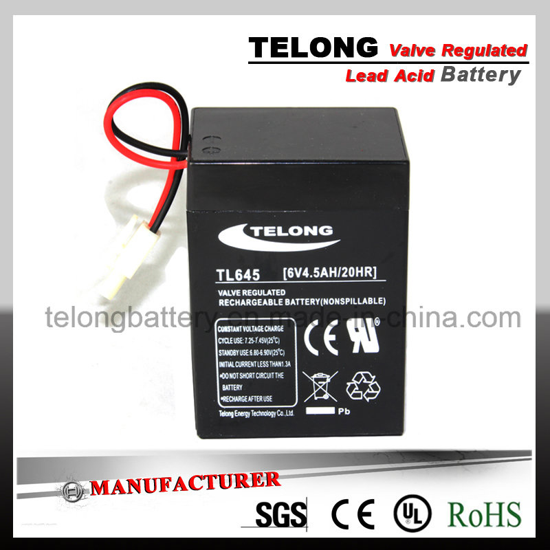 6V4ah Rechargeable Mf Battery for Lighting System