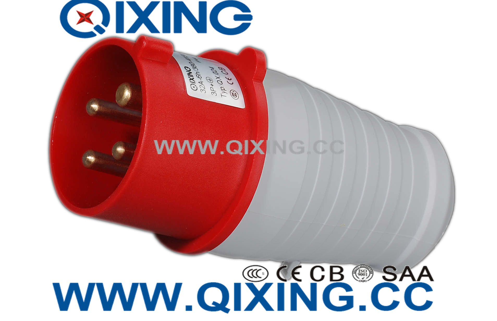 Cee/IEC 16A 4p Red Three Phase Industrial Plug with Red Color