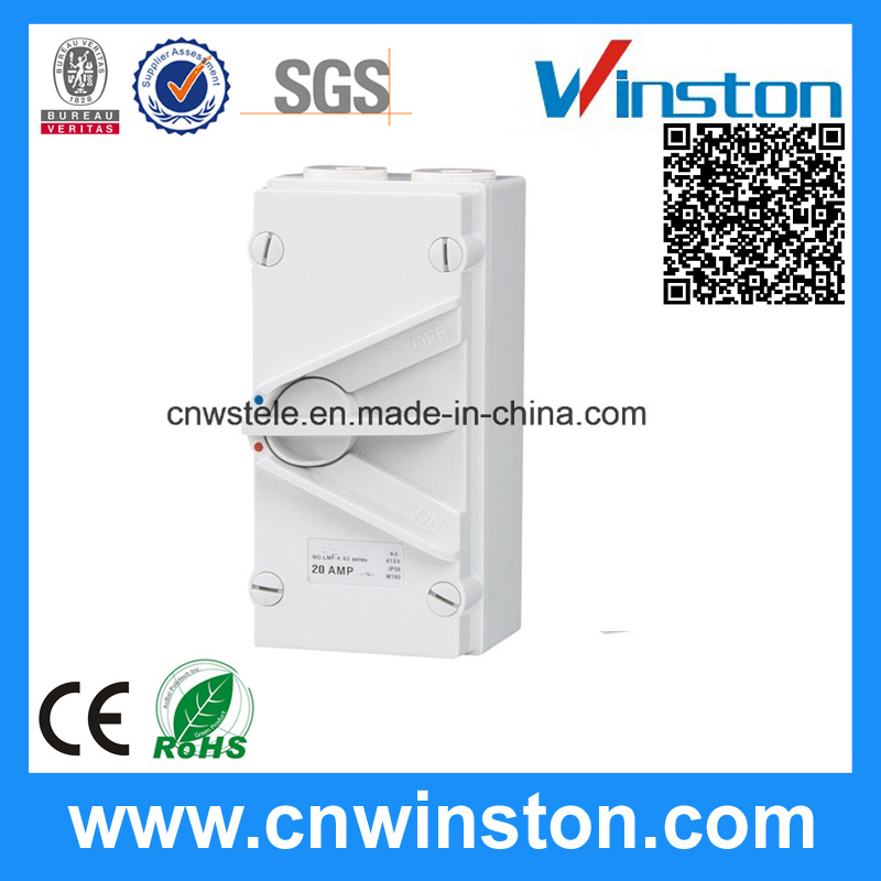 Wsf2-220, 235, 263 2p IP66 Isolating Switches with CE