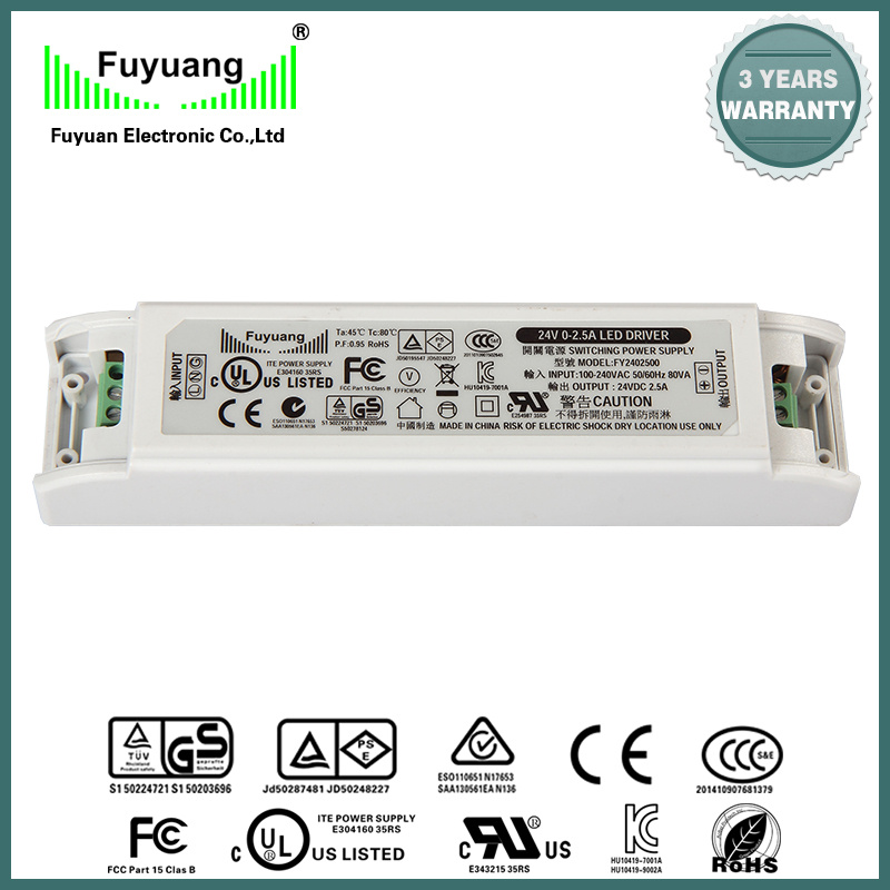 12V 50W LED Power Supply with Pfc