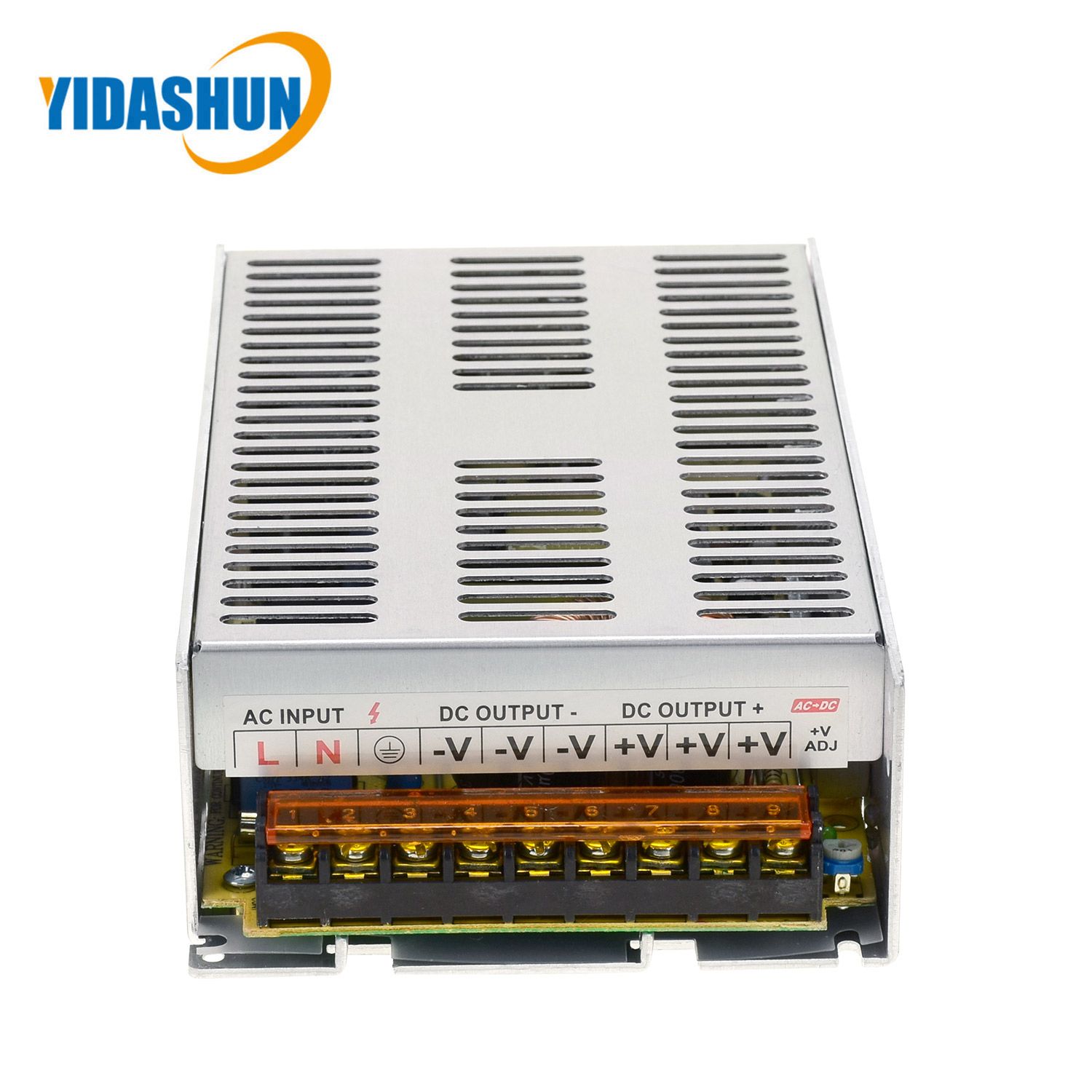 AC DC 12V 25A 300W LED Transformer Converter CCTV Metal Case Switching Power Supply