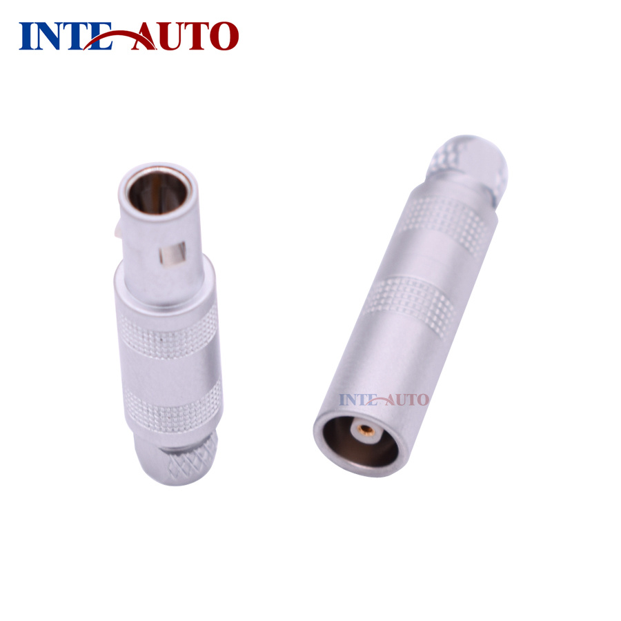 Coaxial Unipole M12 Circular Brass Connector for Video Multimedia
