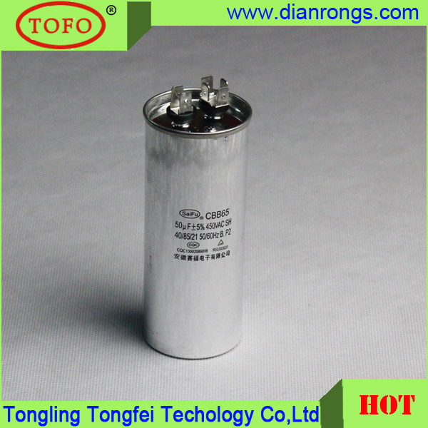 Polypropylene Film Cbb65 Capacitor Made in China