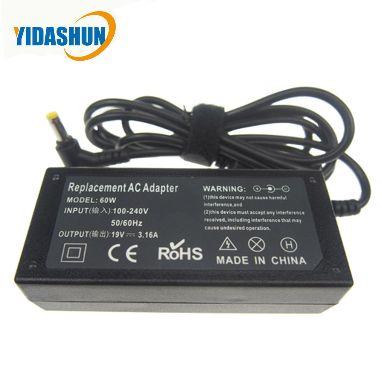 AC Adapter 60W 19V 3.16A for Fujitsu Siemens Ca01007-0760