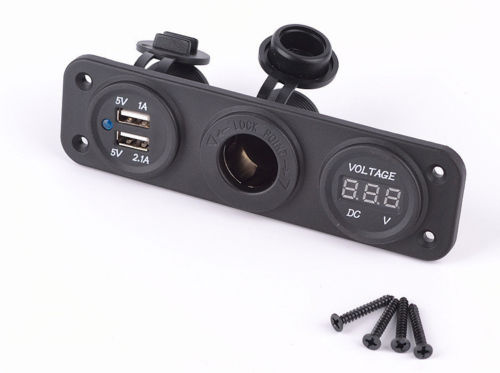 Dual Car Cigarette Lighter Socket Splitter 12V 2.1A 1A Charger USB Power Adapter