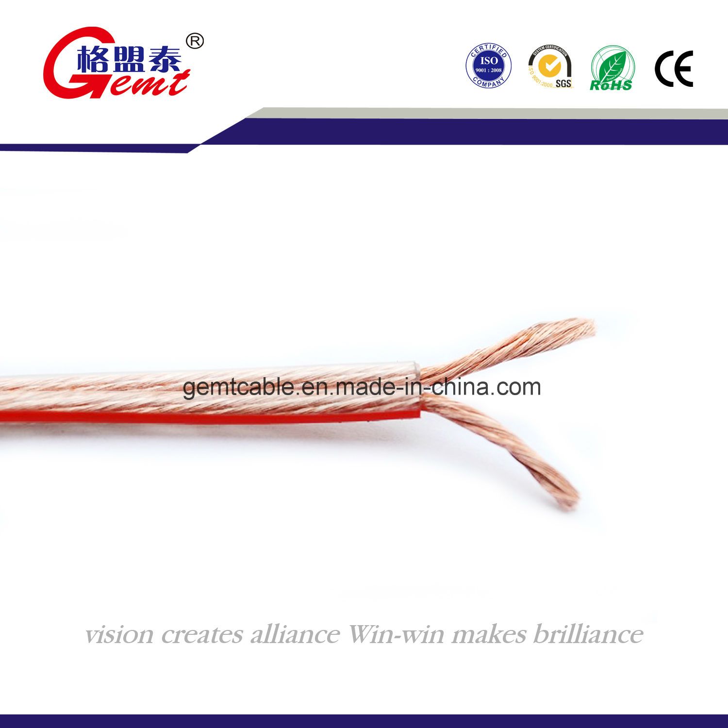 High End Speaker Cable with RoHS