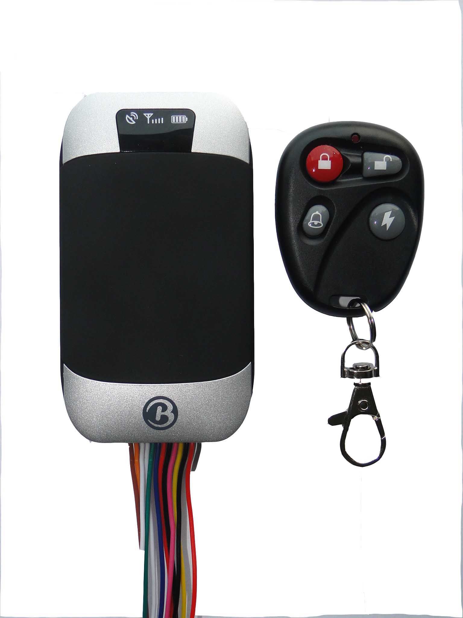 Car GPS Tracker with Remote Controller, Shock Sensor (303G)