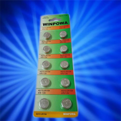 10PCS 0% Hg Lr1154 Alkaline Button Cell Battery