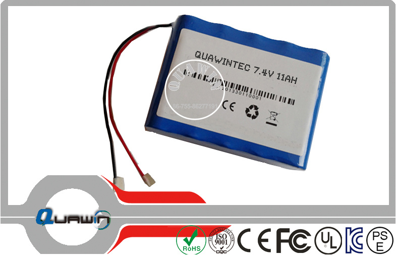 2s5p 7.4V 11000mAh Lithium Battery