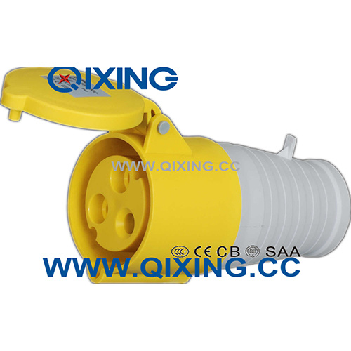 Cee Form 32A Yellow Single Phase Industrial Connector