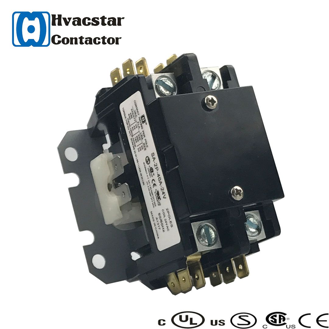 Two Pole 40A Contactores Single Phase Contactor UL Ce CSA