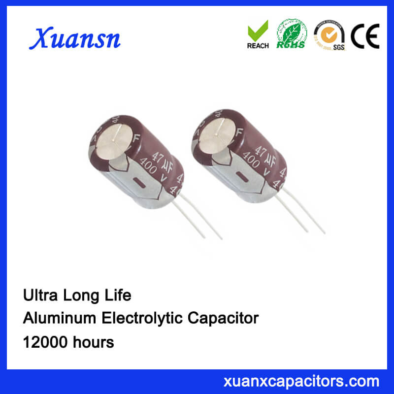 47UF 400V Cuetom Capacitor Electrolytic 12000hours