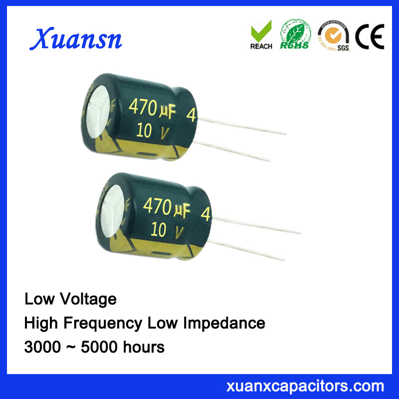 China 10V 470UF High Frequency Electrolytic Capacitor for Sale