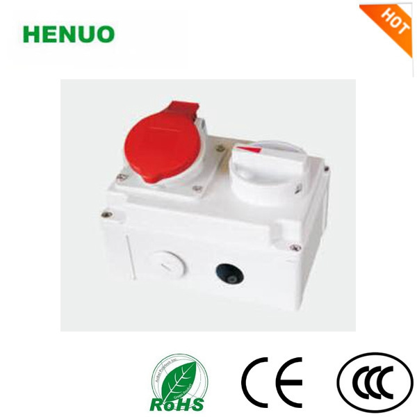 Mechanical Interlock IP44 IP67 16A Socket and Switch