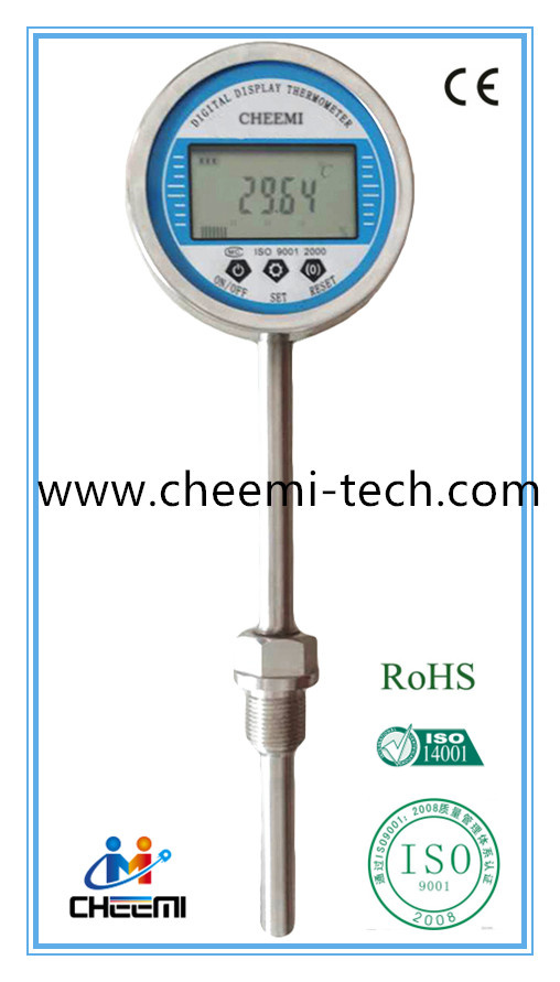 Digital Thermometer with 5 Digits LCD SS304 Dial Size 110mm
