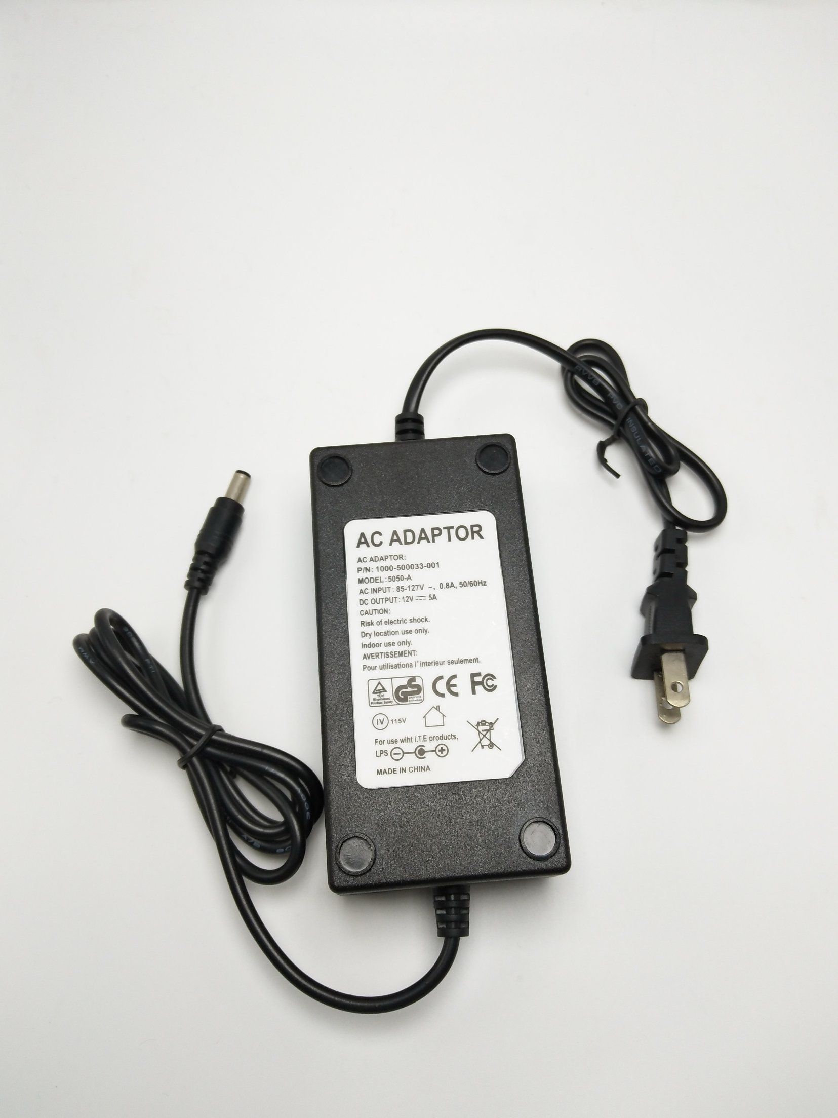 LED AC/DC Power Supply 12V5a Power Adapter Conjoined