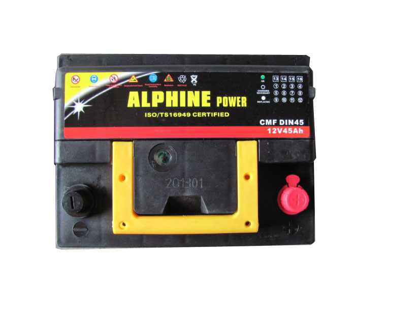 Mf DIN Car Battery with Yellow Handle