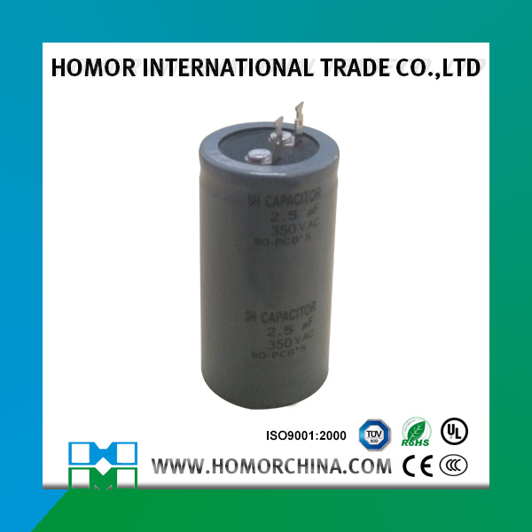 2.5UF 350V Ceiling Fan Capacitor for Exporting