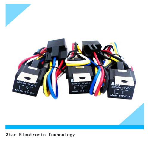 Factory Price 30/40 AMP Relay Wire Harness Connector 12V Bosch Style (40AMP-HRNS)