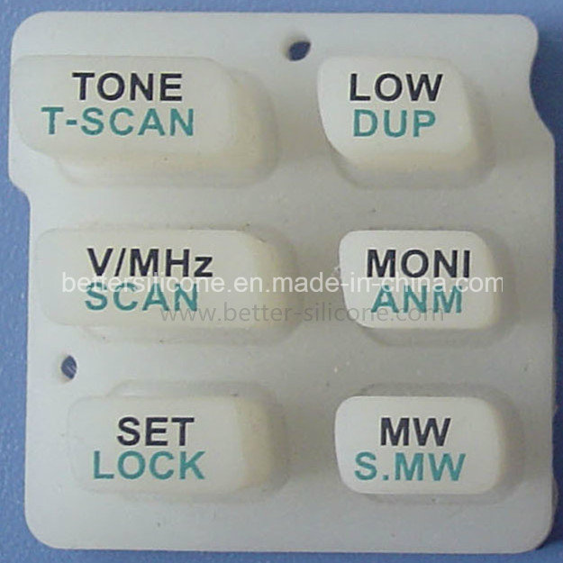 Elastic Silkscreen Silicone Rubber Switches
