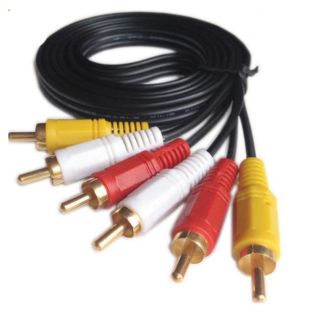Audio Video Cable RCA Cable 3RCA to 3RCA for DVD Player