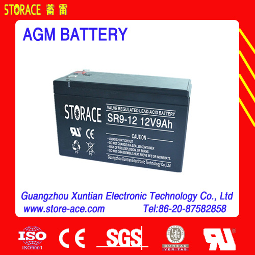 VRLA LED Battery Sr9-12 AGM UPS Battery 12V 9ah