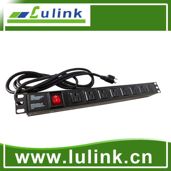 Germany Type Customized 8 Way PDU with Control Socket