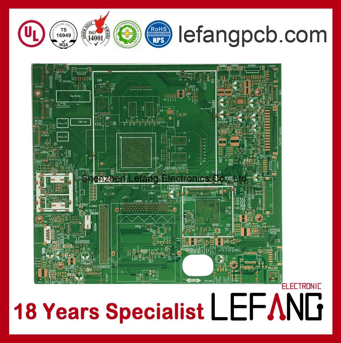 Shenzhen Printed Circuit Board Manufacturer with BGA SMT