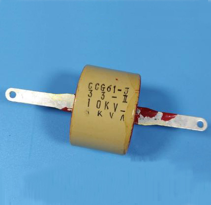 High Frequency Drum-Shaped Power Ceramic Capacitor (CCG61-1, 68PF, 5KV, 3kVA)