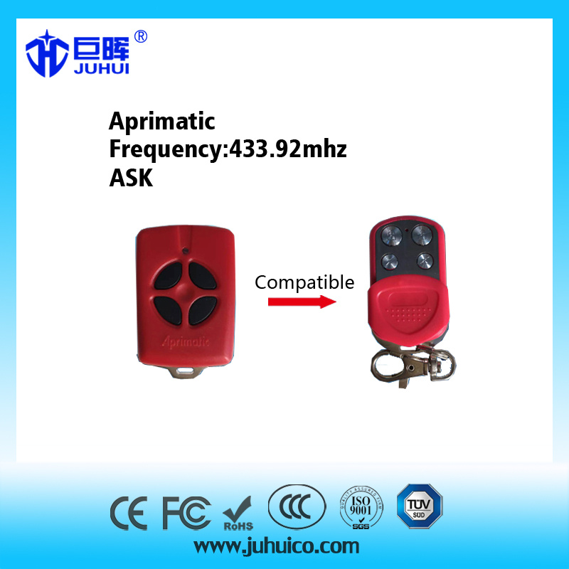 Compatible Aprimatic Remote Control Rolling Code 433.92MHz