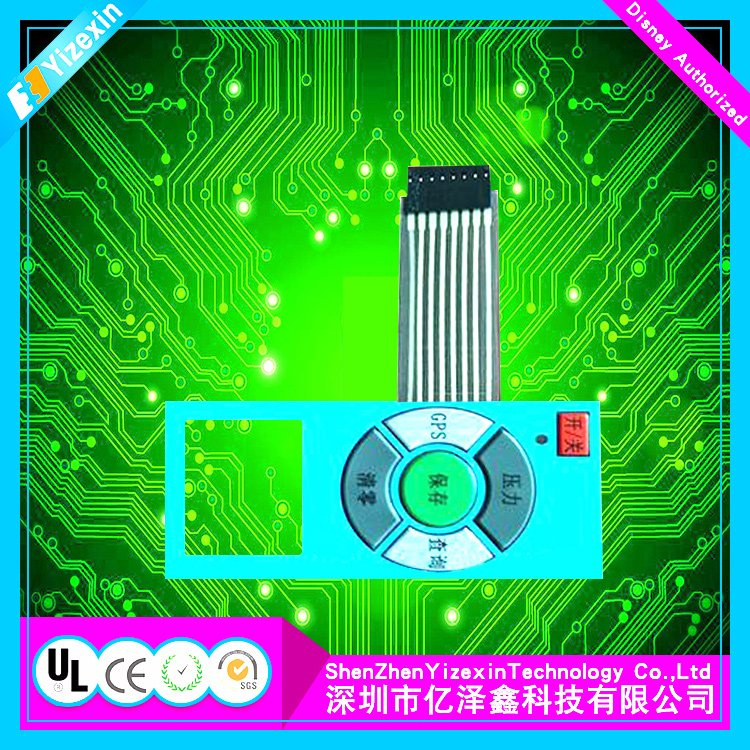 Pressure Sensitive Membrane Switch Flat Type Membrane Switch