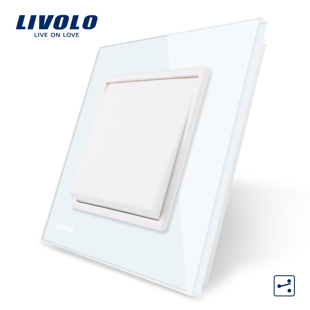 Livolo Glass Panel Mechanical Push Button Switch Vl-C7K1s-11