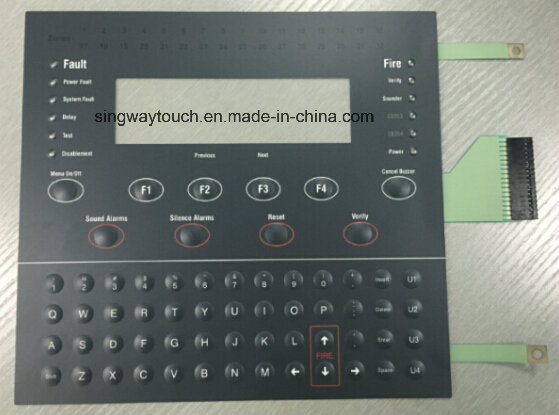 Buttons Embossed Membrane Switch Keyboard with ESD Field