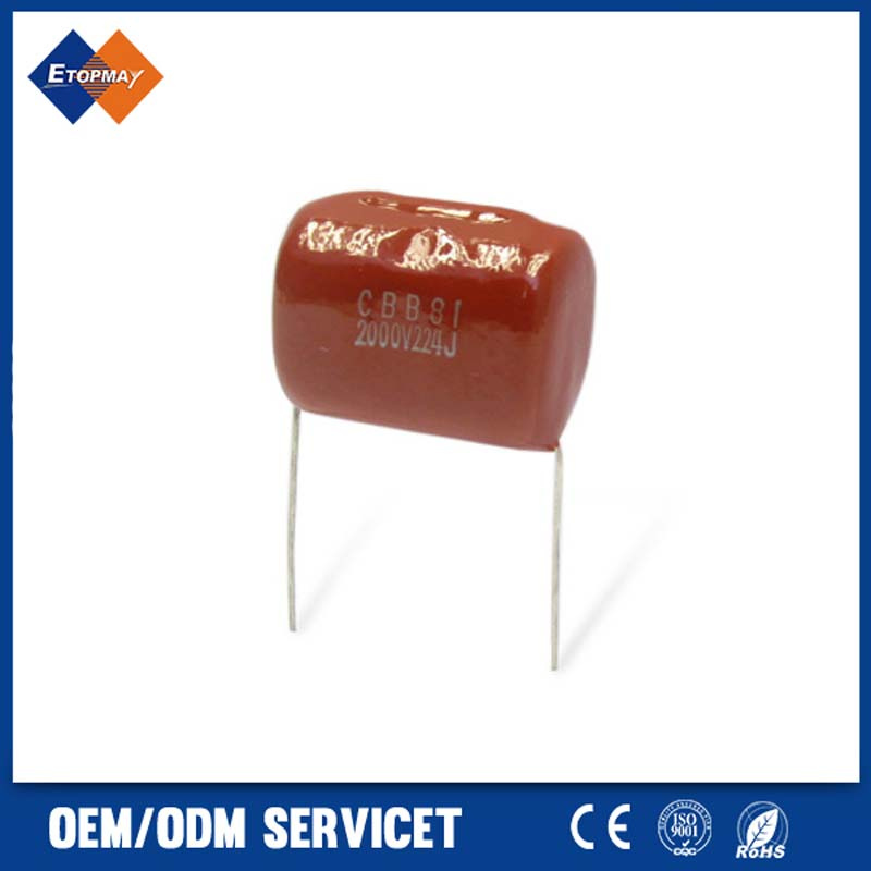 2000V 224j Metallized Polypropylene Film Capacitor Cbb81 225j 250V Tmcf14-6