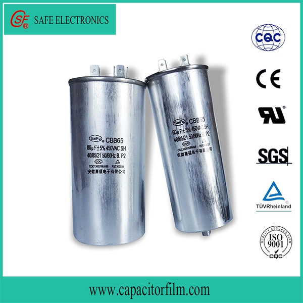 Cbb65 AC Motor Aluminum Case Capacitor for Air Condition with UL/CQC/TUV/VDE/RoHS/SGS