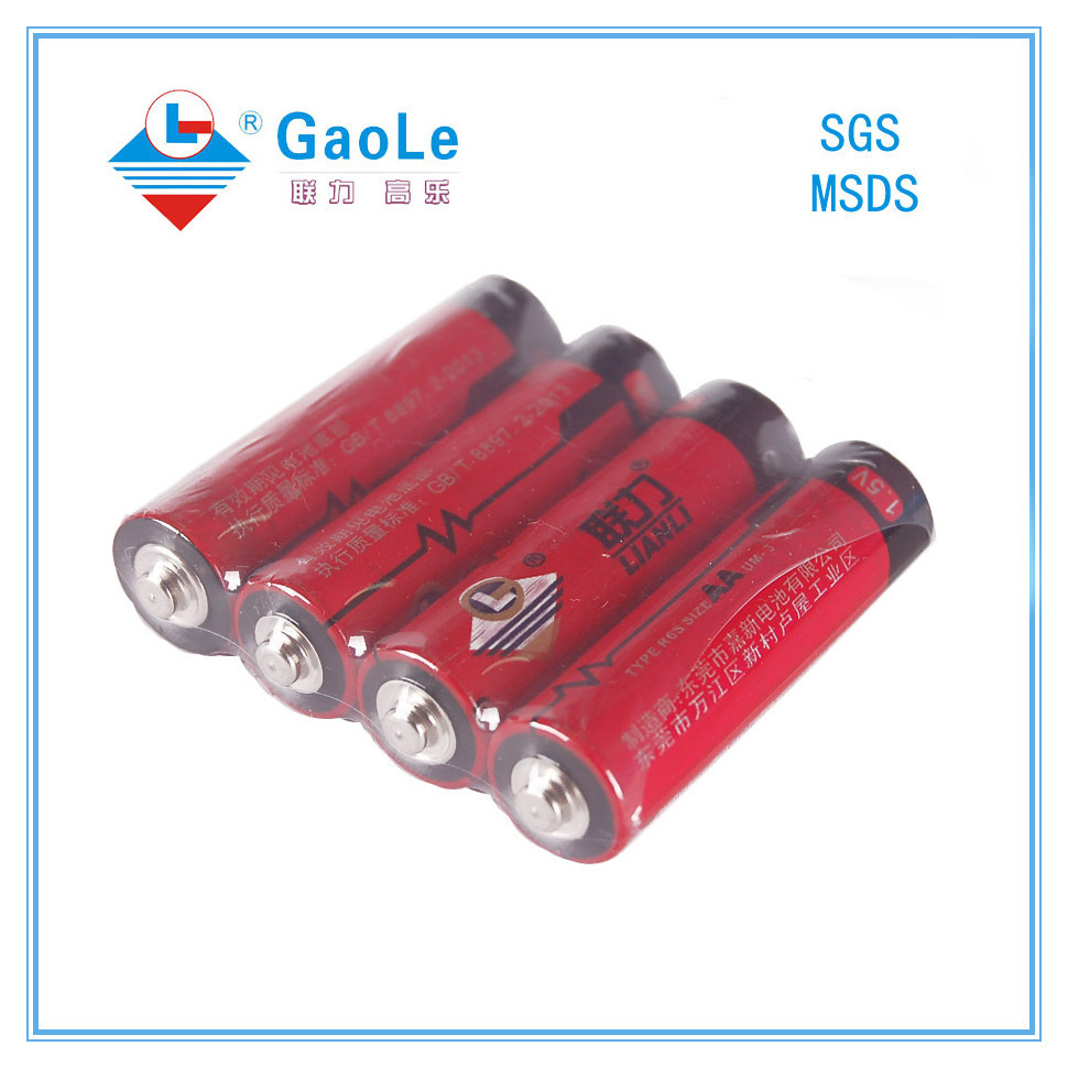 AA 1.5V Remote Control Battery with SGS MSDS (R6)
