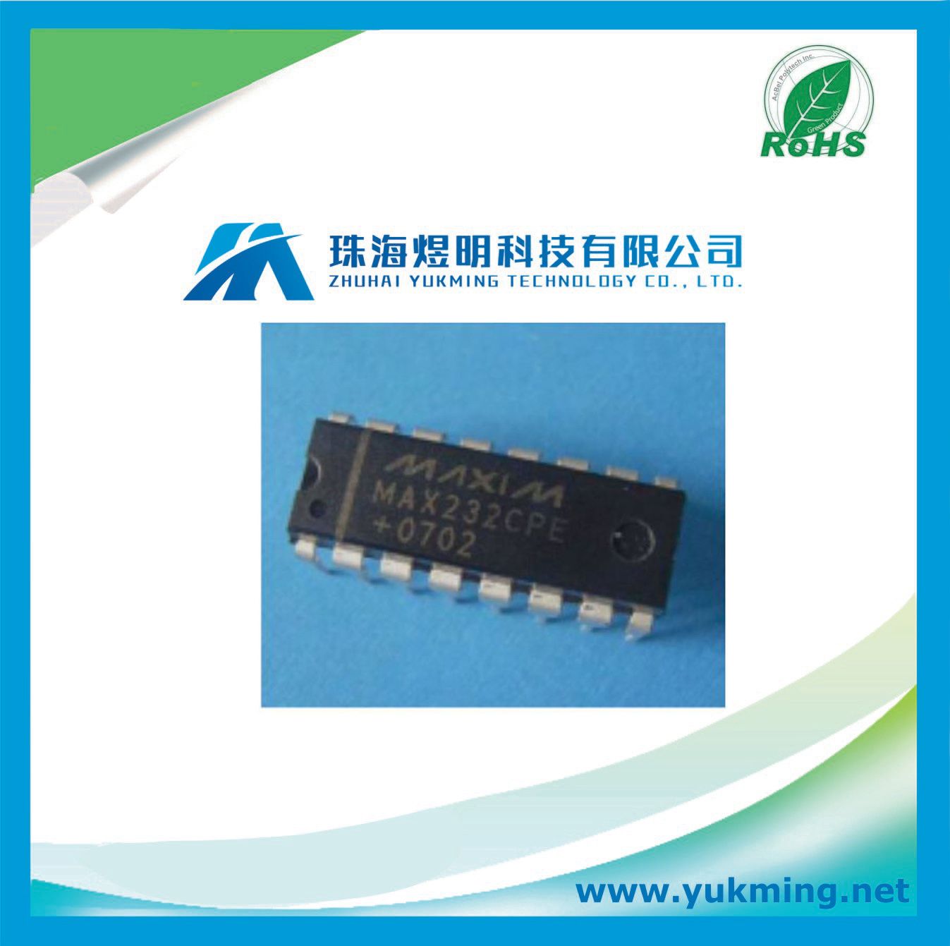 Integrated Circuit of Transceiver Full RS232 IC Max232CPE