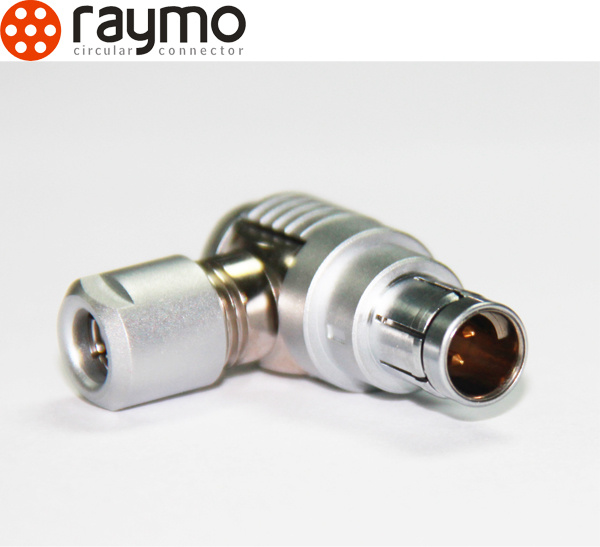 Fischer Wso 102 Series Circular Right Angle Elbow Cable Connector